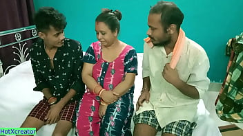 Sizzling Milf Aunty Gets Wild In A Steamy Hindi Threesome – You Won’t Believe Who Joined Her!