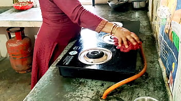 Spicy Desi Mom Seduces Neighbor’s Boy In The Kitchen