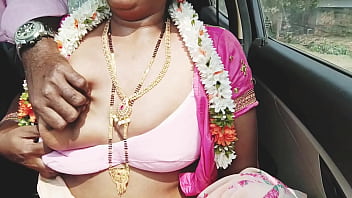 Hot Desi Aunty Gets Wild With Steamy Car Sex And Dirty Whispers In Telugu.