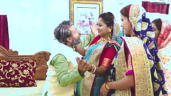 Lusty Old Father-in-law Takes Turns Pleasuring His Four Freshly Wed Bahus (hindi Moans)