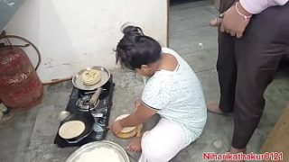 Hot Indian Stepmom Gets Wild In The Kitchen