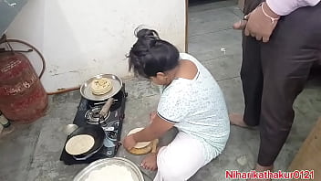 Hot Indian Stepmom Gets Wild In The Kitchen