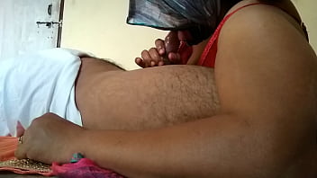 Seductive Indian Bhabhi Giving A Steamy Blowjob