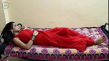 Desi Bhabhi’s Crimson Saree Slips As She Surrenders To Pleasure