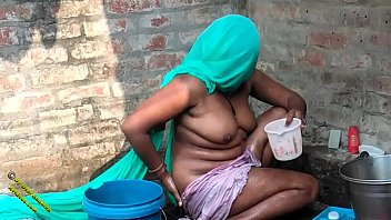 Desi Village Girl Radhika’s Steamy Bathing Scene In Hindi