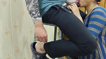 Desi Saara Seduces The Electrician With Her Irresistible Moves While He’s Fixing The Wiring, Giving Him A Wild Ride And Deep Pussy Pounding With Steamy Hindi Whispers.