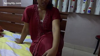 Naughty Indian Beauty Lily Showing Off Her Daring Crotchless Panties