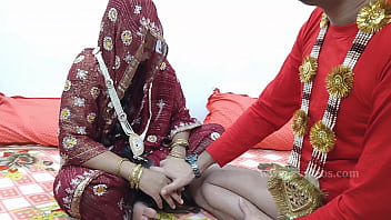 First Time Making Love As Newlyweds: Her Innocent Pussy Taken By Her Husband, Hindi Whispers