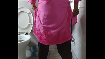 Watching My Indian Bhabi Take A Naughty Bathroom Break