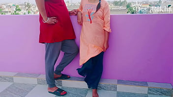 Steamy Terrace Tryst With My Sister-in-law: Rough Doggy Style And Hindi Whispers