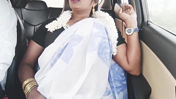 Hot Indian Wife Steamy Car Passion With Naughty Whispers In Telugu.