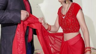 Taking His Wife From Behind, He Explores Her Tight Backdoor