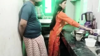 The Son-in-law Fucked The Young Mother-in-law In The Kitchen By Making Her A Mare
