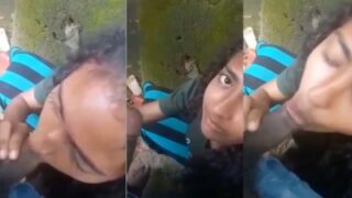 Campus Coed Pleasures A Man Al Fresco In Leaked Video