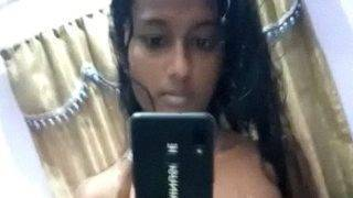 Tempting Tamil Teen Strips For Her Boyfriend In Private Bedroom Snap
