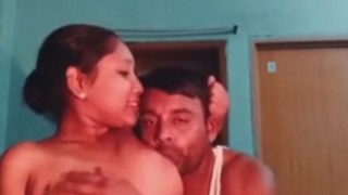 Sexy Bangladeshi Bhabhi Bares Her Big Boobs While Stripping With Her Husband