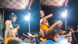 Village Men Revel In The Raw Allure Of Stage Dancers’ Uninhibited Performances