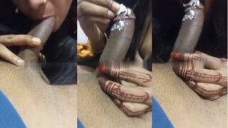 Sloppy Indian Slut Takes A Creamy Dick Down Her Throat