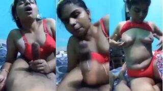 Desi Girl Flashing Her Tits And Slobbering On A Thick Cock