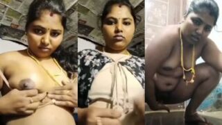 Unsatisfied South Indian Lady Strips Down And Pleasures Herself