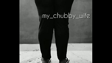Indian Chubby Wife Bending Over, Her Big Ass Bare And Ready